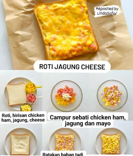 Roti jagung cheese