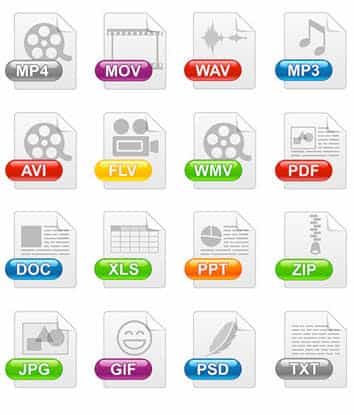 Full Form of Various File Extensions ( Media File Formats ) in hindi