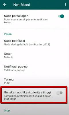 Cara Menampilkan Notifikasi WhatsApp di Atas Layar