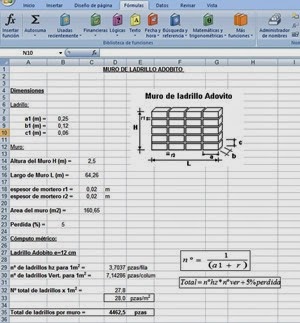 Computos metricos muro de ladrillo