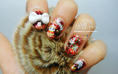 christmas nail art