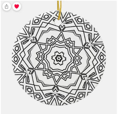 Hexagon Snowflake Ornament for Sale at Zazzle Gregvan
