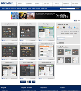 Gallery Johny Blogger Template