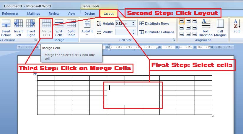 October 29 Blog: How to merge cells from table in MS Word