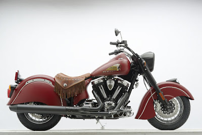 2010 Indian Chief Dark Horse red motorcycle
