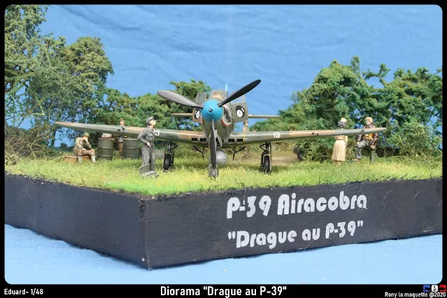 Diorama P-39 Airacobra "Drague au P-39".