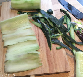 Lámina de pepino para rellenar