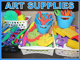 photo of: Organize Classroom Art Supplies