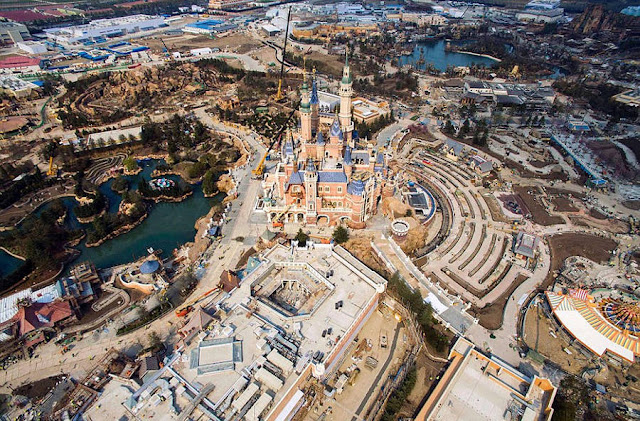 Aerial Pictures Of The Shanghai Disneyland Theme Park