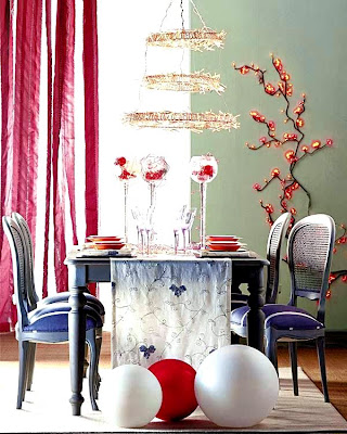 Table+Holiday+Decorating+Design+Lighting