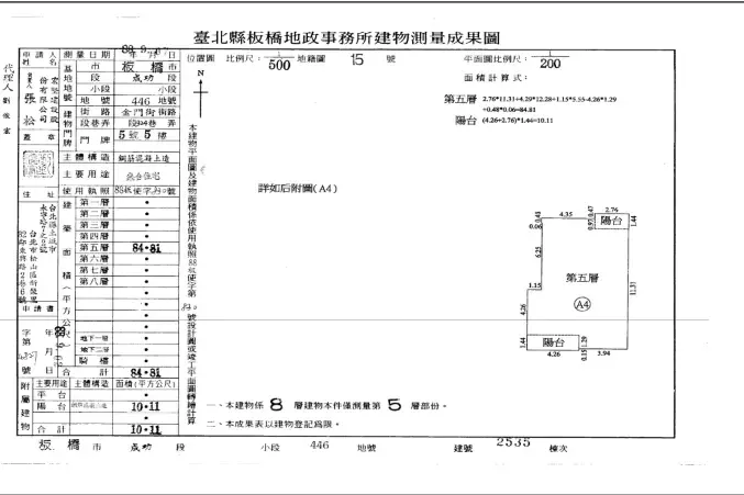 松都風和法拍屋．板橋區金門街324巷5號5樓．位於台北市