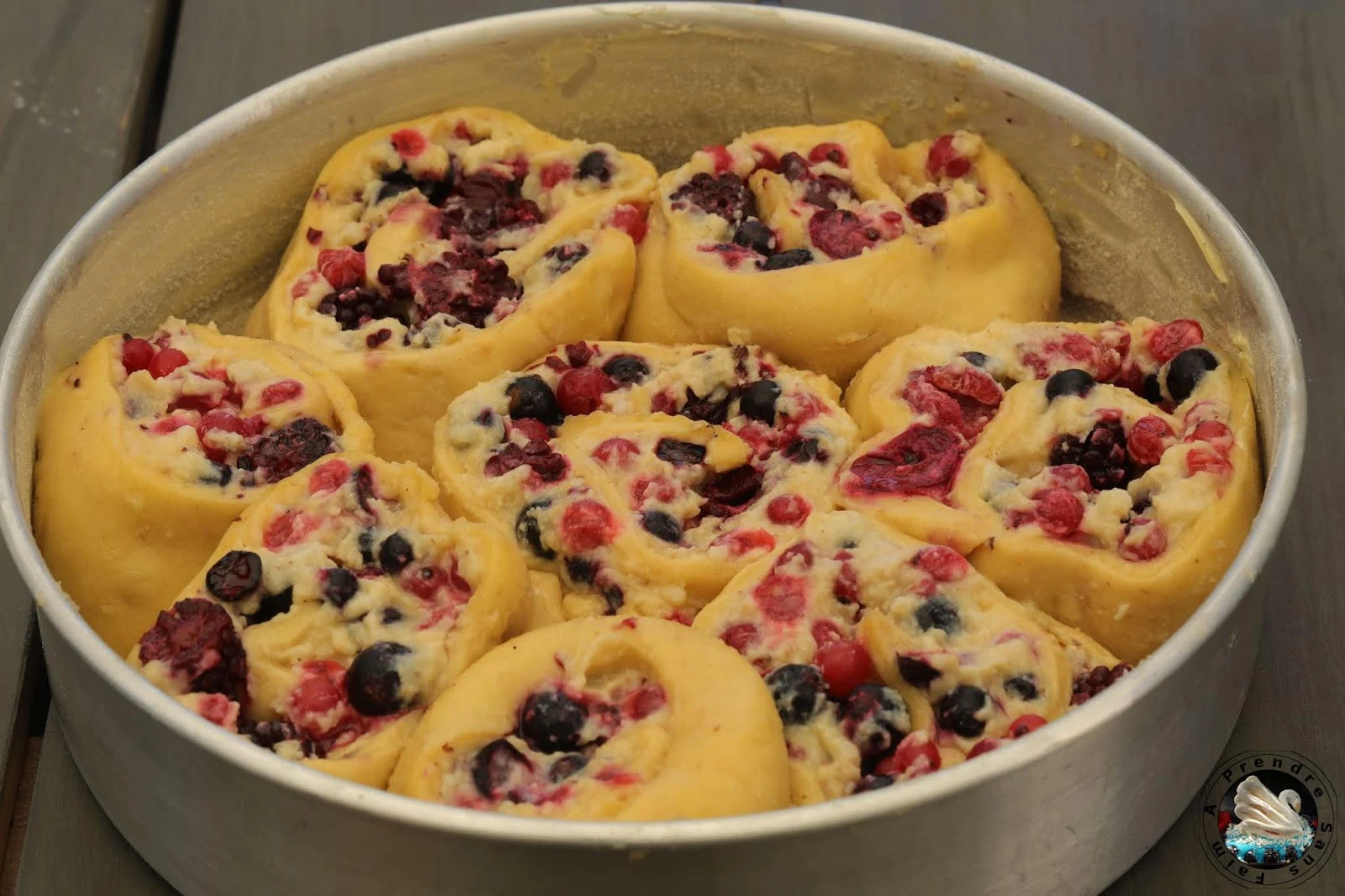 Chinois amandes et fruits rouges