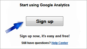 analytics sign up