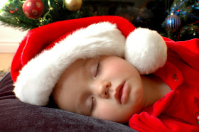 Cute Christmas Baby Sleeping