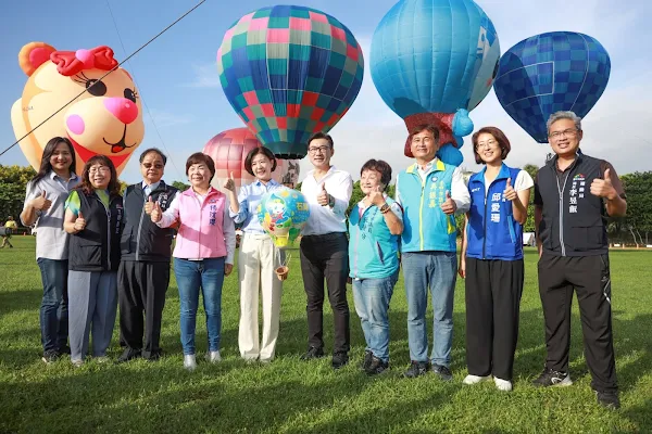 ▲台中石岡熱氣球嘉年華盛大開幕，副市長王育敏歡迎民眾踴躍造訪體驗，感受台中山城客庄好風情。（台中市政府提供）