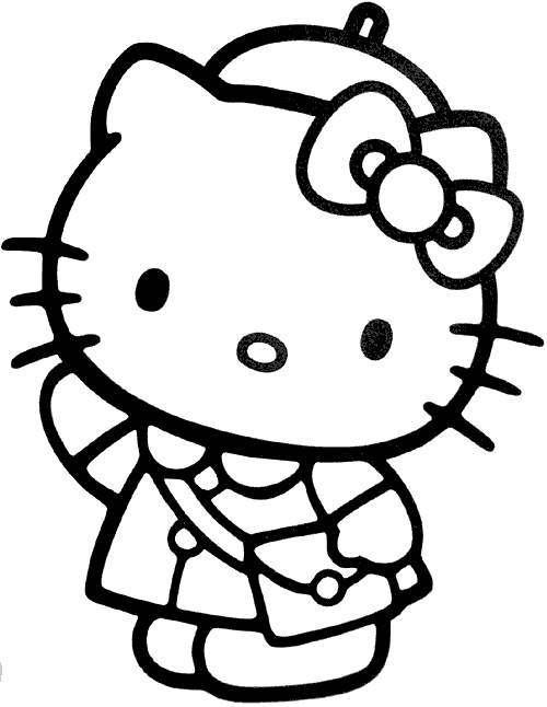 Hello Kitty Drawings. Hello Kitty Coloring P