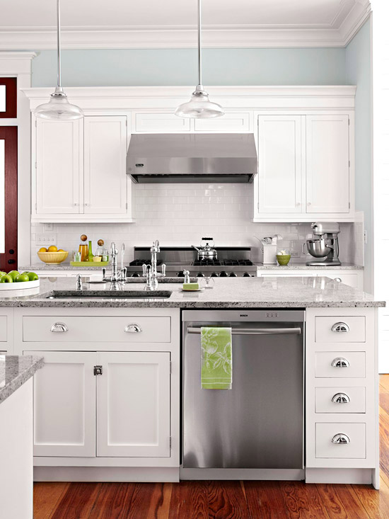 Kitchen Backsplash White Cabinets