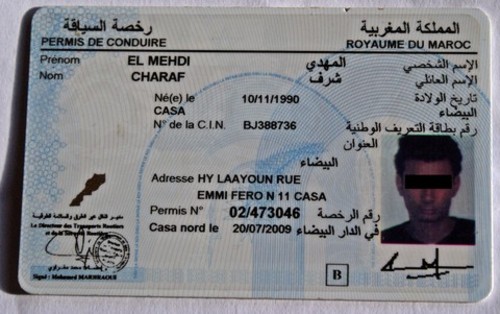 Nouveau permis de conduire marocain 2012
