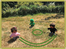 kiki monchhichi martien E.T, extraterrestre, space ship, vaisseau