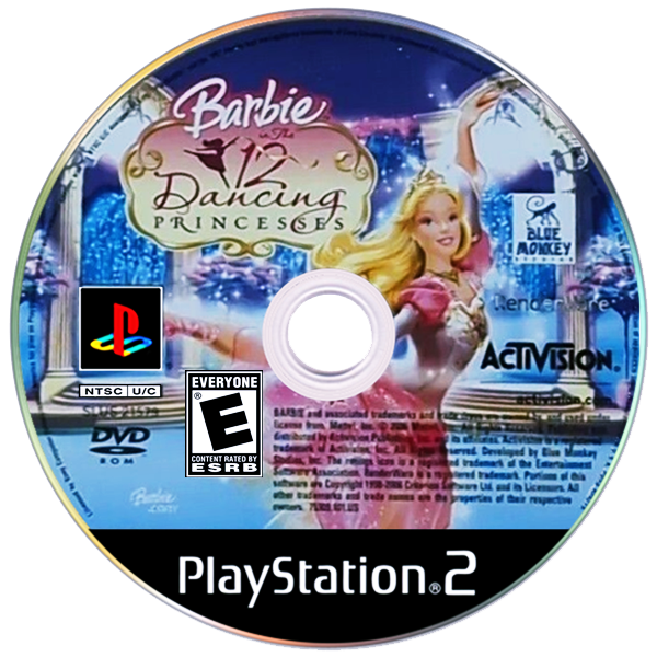 Jogo PS2 Barbie In The 12 Dancing Princess