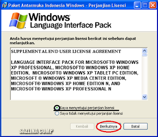Setting Bahasa Indonesia pada WindowsXP