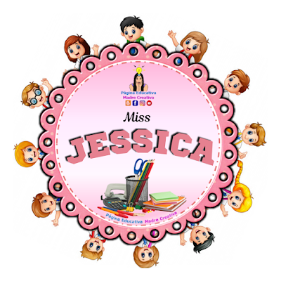 PIN de Maestra con nombre Jessica - Diseño 2