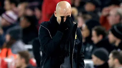 Guardiola weep after defeat again liverpool