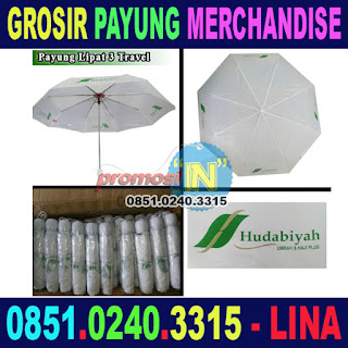 Jual Merchandise Payung Murah Grosir Travel Umroh dan Haji Plus Hudabiyah