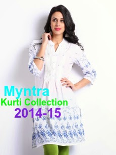 New And Exclusive Kurti Designs For Young Girls By Myntra From 2014-15