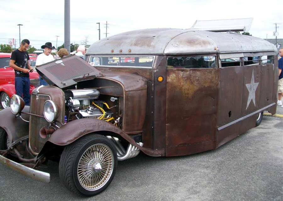 See a gallery of the above South carolina prison bus rat rod at John's