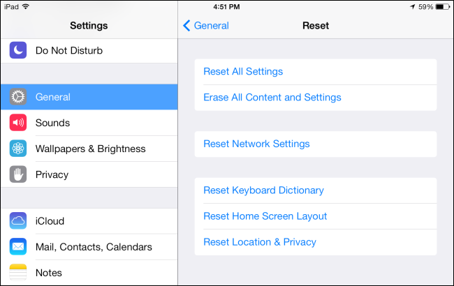 Eseguire un reset di fabbrica iphone e iPad