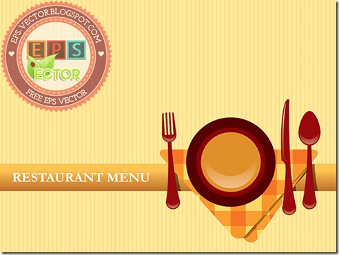 Restaurant menu vector