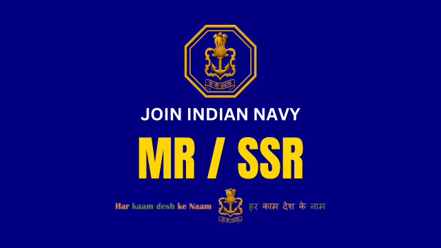 Indian Navy Agniveer MR & SSR Recruitment 2024, Apply Online At www.joinindiannavy.gov.in