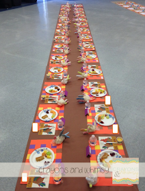 Thanksgiving kindergarten feast placemats Crayons and Whimsy