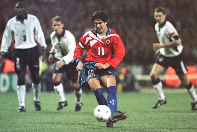 Inglaterra y Chile en partido amistoso, 11 de febrero de 1998