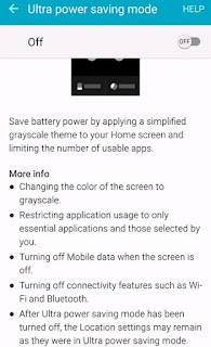 tips menghemat baterai android dengan fitur ultra power saving mode