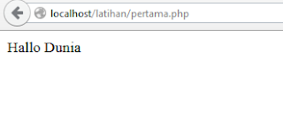 Sukses Program PHP Pertamaku