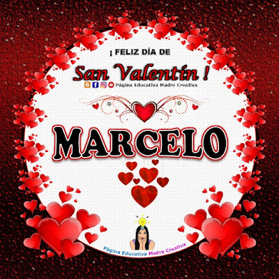 Feliz Día de San Valentín - Nombre Marcelo
