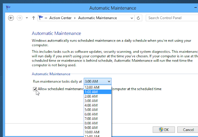 disable windows 8 automatic maintenance