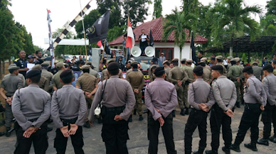 GMBI Demo Proyek Pembangunan Pasar Raja Basa Lama, Lampung Timur