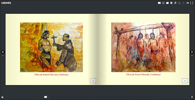 LIBROS-PINTURAS-ARTE-CONQUISTA-AMERICA-CONQUISTADORES-INDIGENAS-CONSECUENCIAS-PINTOR-ERNEST DESCALS