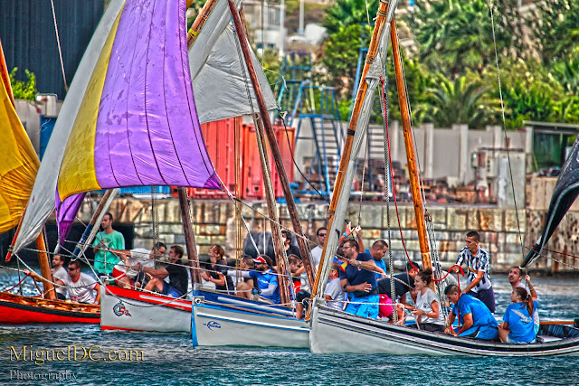 SALIDA DE LA REGATA DE VELA LATINA