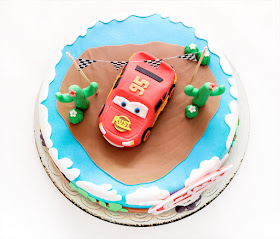 Strela Mcqueen - Lightning Mcqueen Cars cake