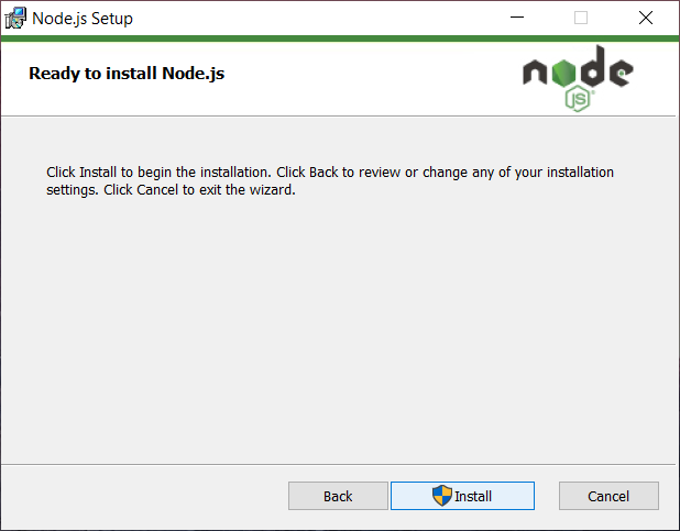Ready to Install Node.js