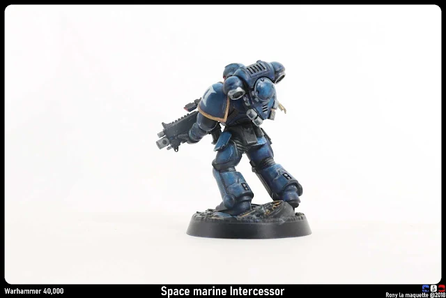 Space Marine Intercessor du jeu Warhammer 40,000.