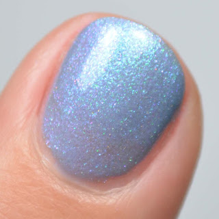 grey shimmer nail polish