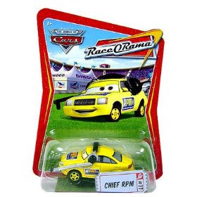 Disney Pixar Cars Toys - Disney / Pixar CARS Movie 1:55 Die Cast Car Race-O-Rama Series Chief RPM