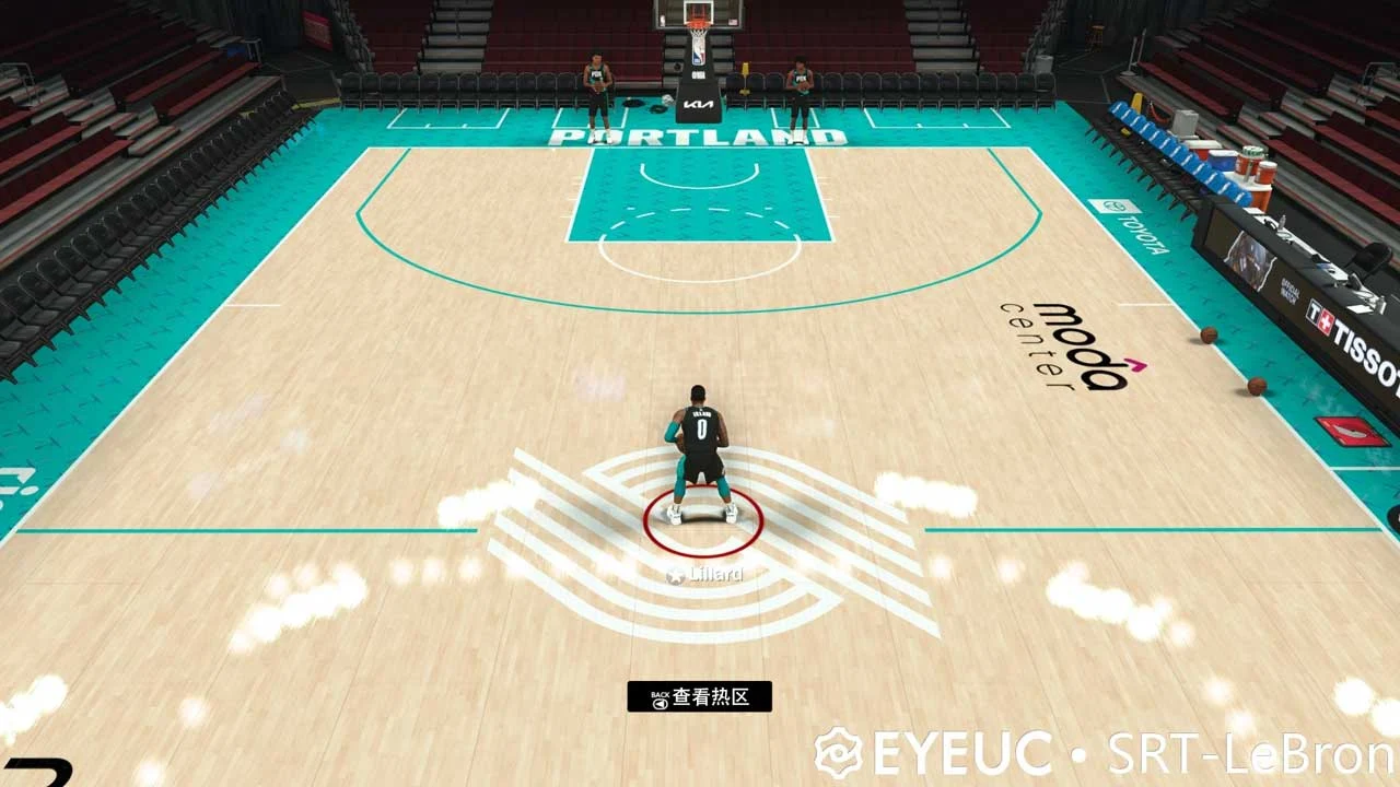 NBA 2K23 Portland Trail Blazers City Edition Court