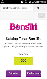 Menukarkan BonsTri