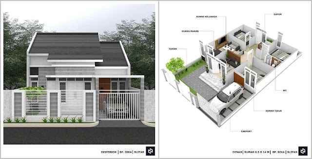 Desain Rumah Minimalis Terbaru Lengkap dengan Denah